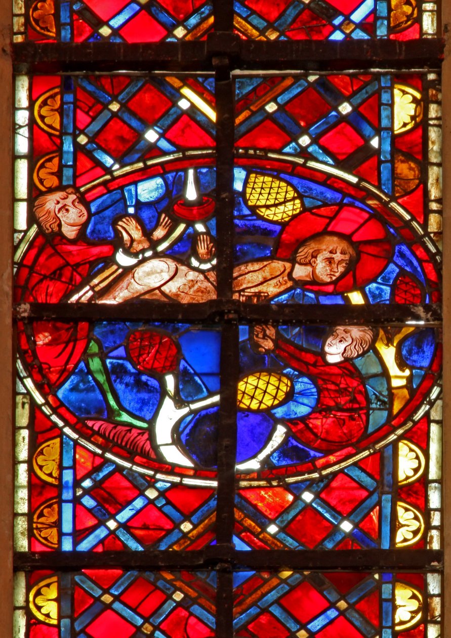 Finestra w211 raffigurante il martirio di San Vincenzo da French School