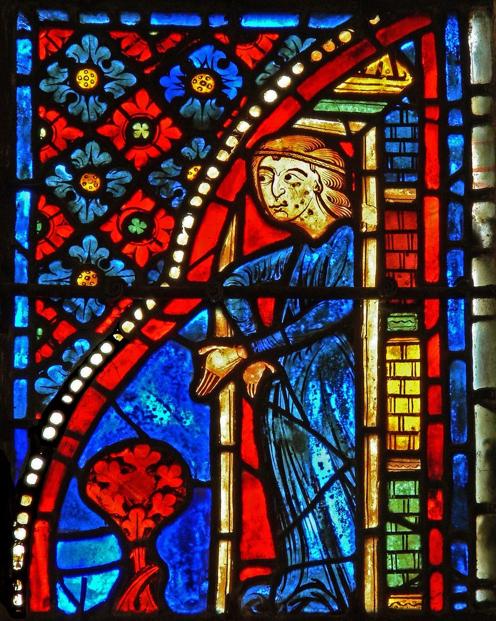 Finestra w21 raffigurante Santa Maria Egiziaca rifiutata all
