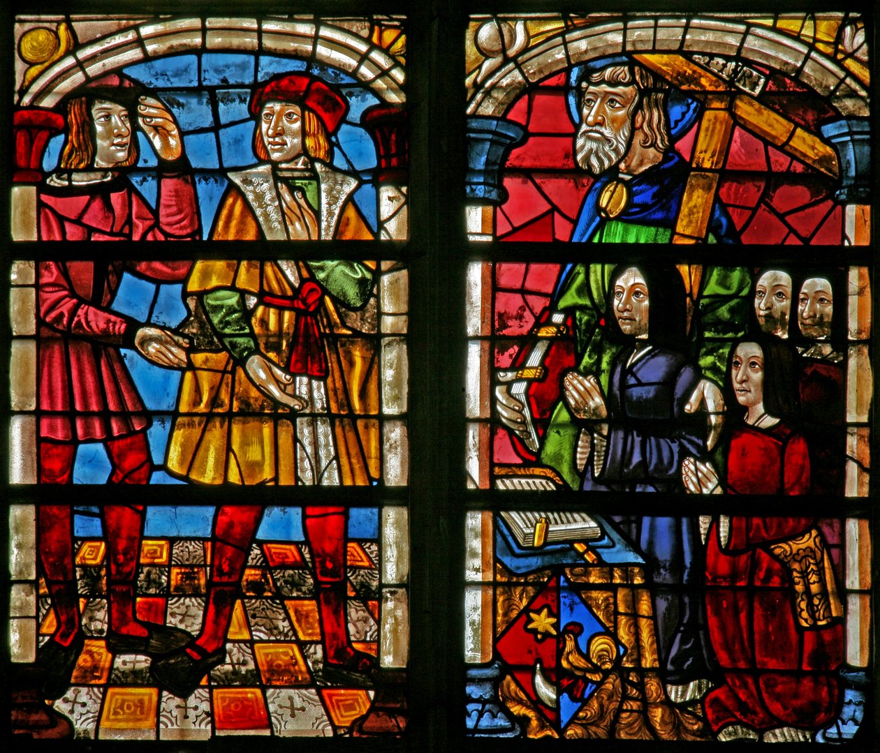 Il ritorno del Figliol Prodigo: la rabbia del fratello maggiore; moglie del donatore, figlie, San Simone da French School