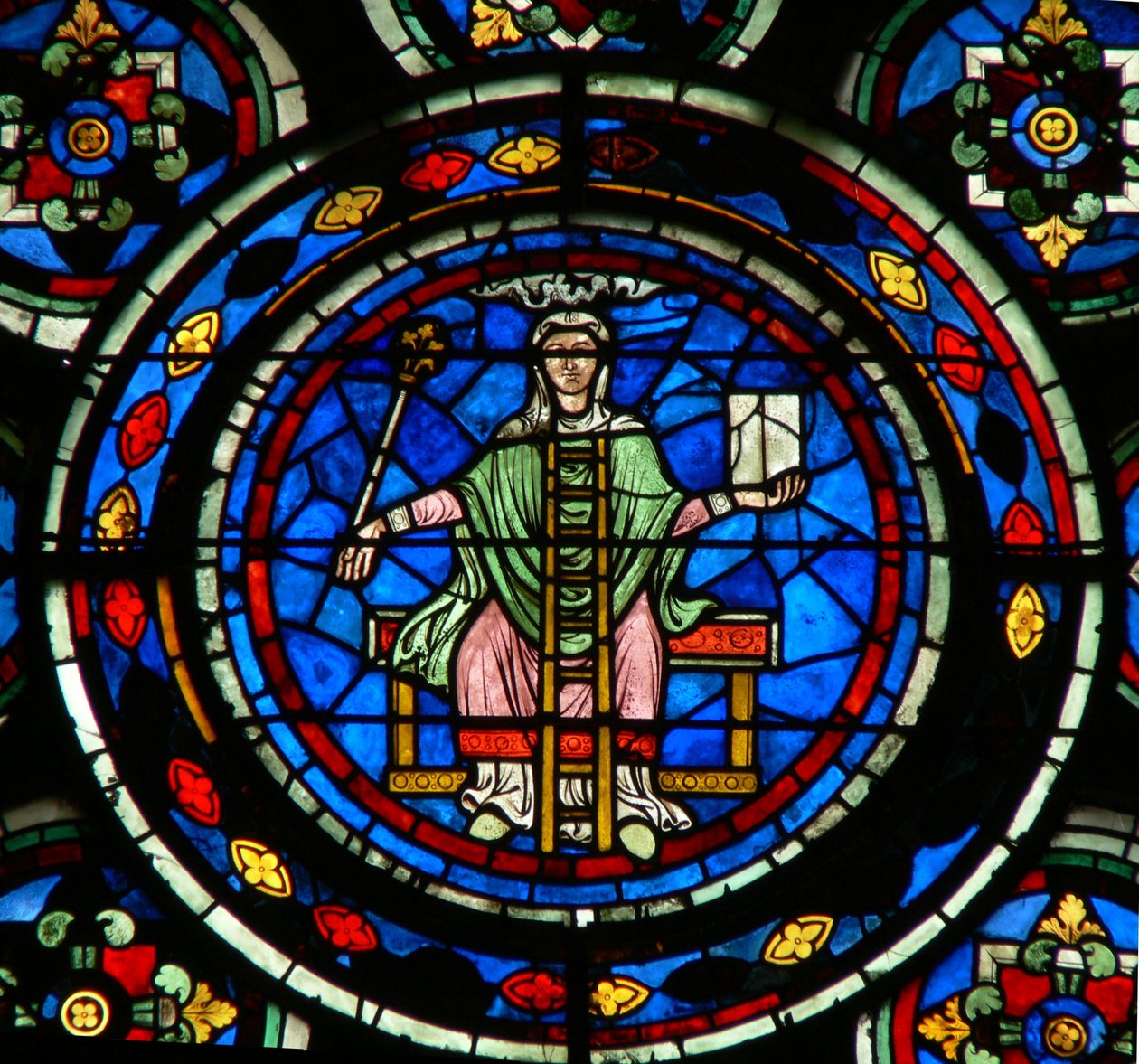Finestra w235 raffigurante le Arti Liberali: Filosofia da French School
