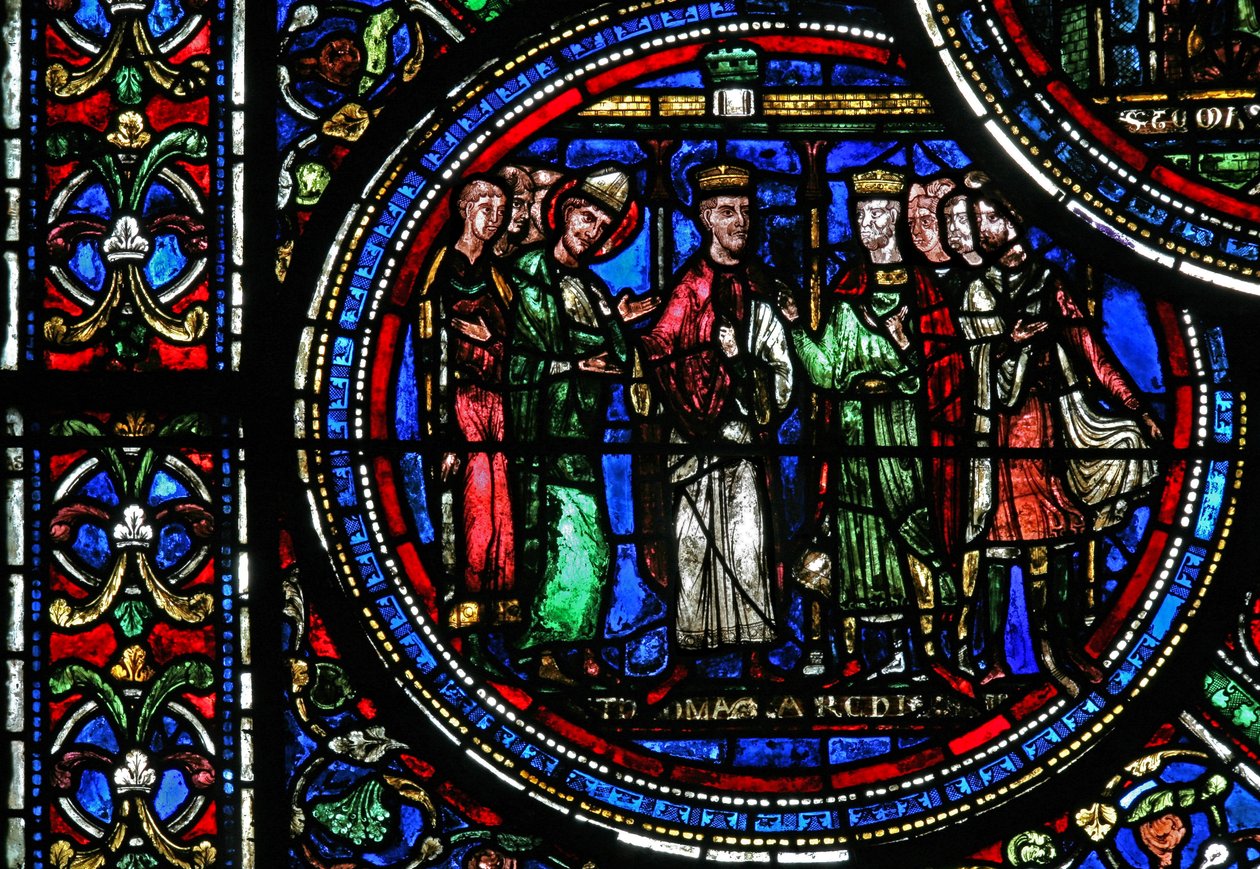 San Tommaso Becket con Enrico II e Luigi VII da French School