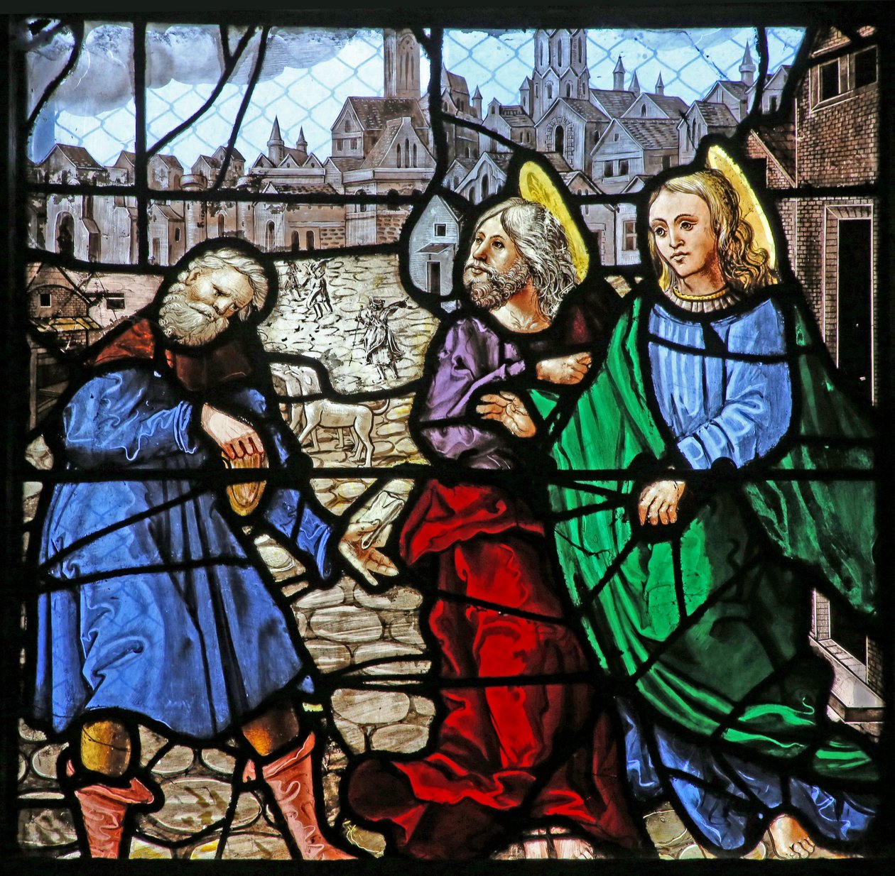 Due apostoli danno denaro a un uomo (L