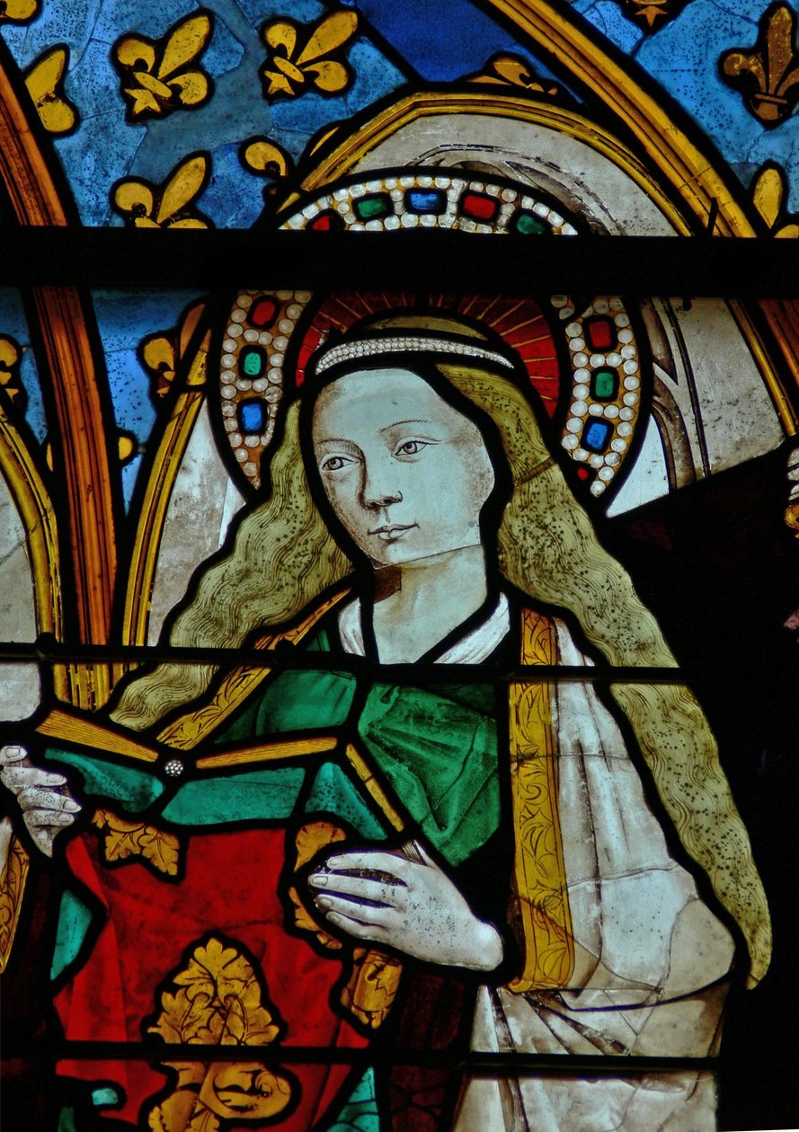Finestra w25 raffigurante la Vergine Maria all