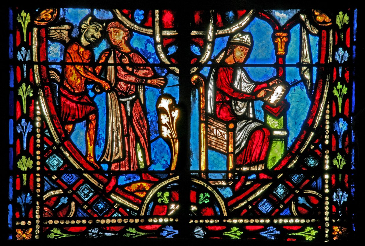 Scena della storia di Teofilo (moderna) da French School