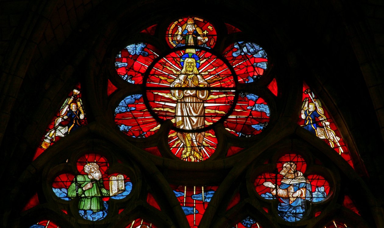 Trasfigurazione con Eliseo e Mosè da French School
