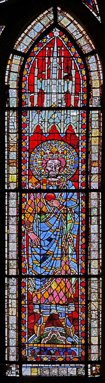 Finestra w7 raffigurante Luigi, figlio di Lotario II da French School