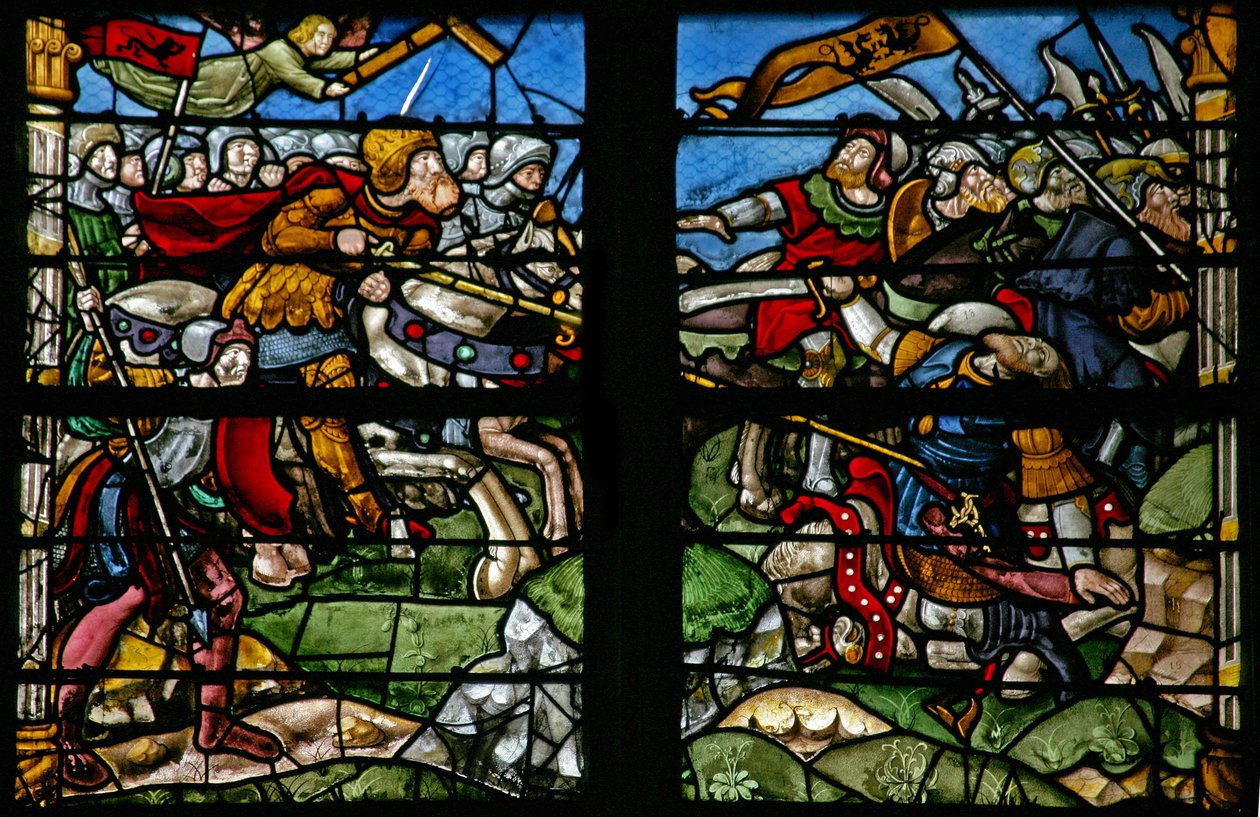 Scena di battaglia con l