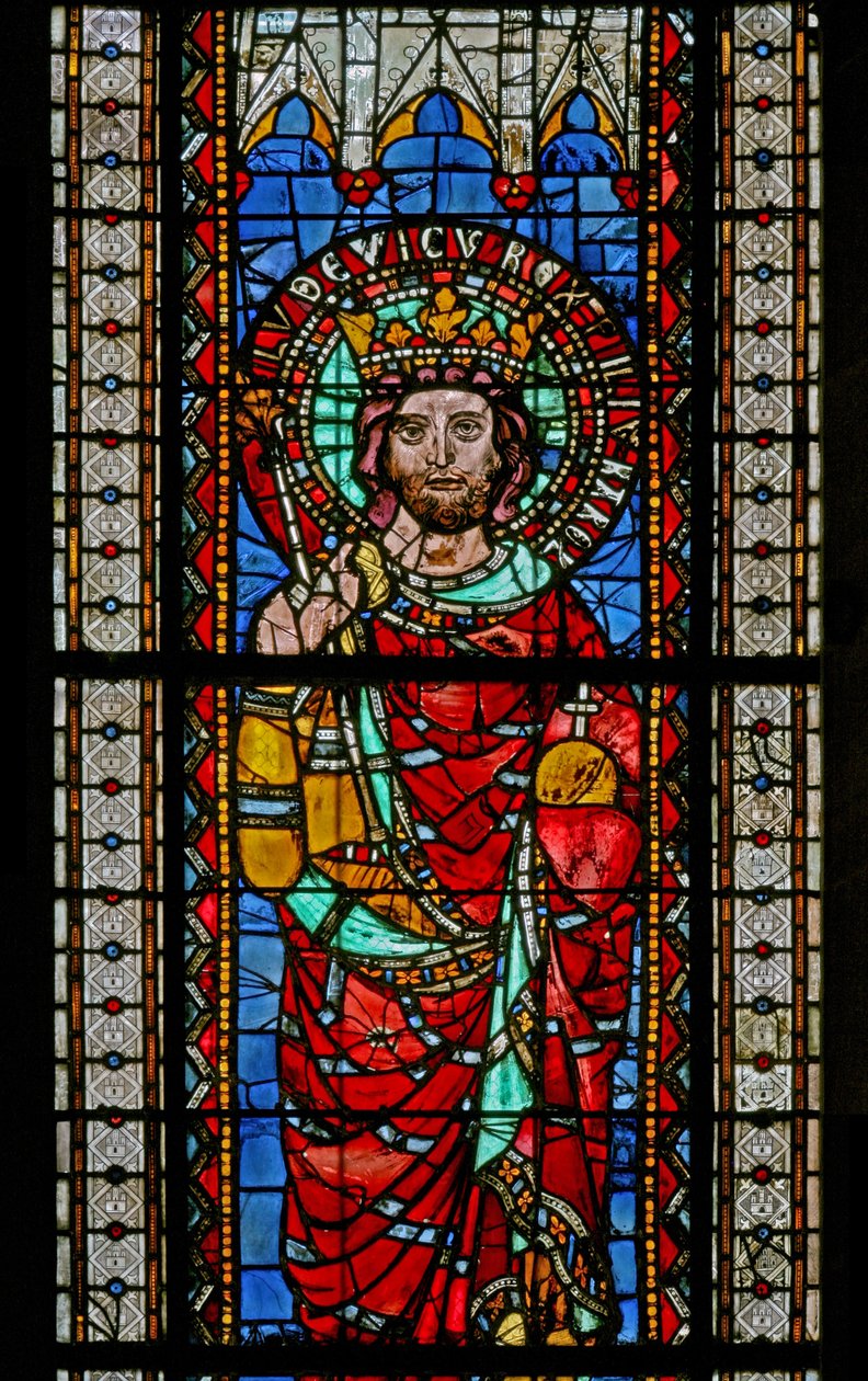 Finestra w9 raffigurante Luigi il Bello da French School