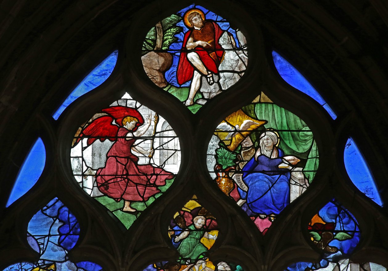 Finestra w9 raffigurante San Giovanni Battista; l