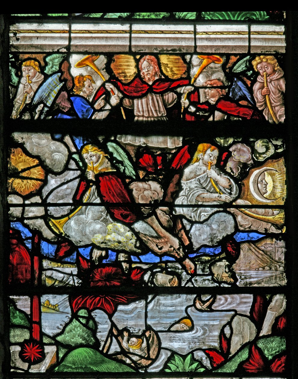 Una scena dal Libro della Rivelazione di San Giovanni da French School