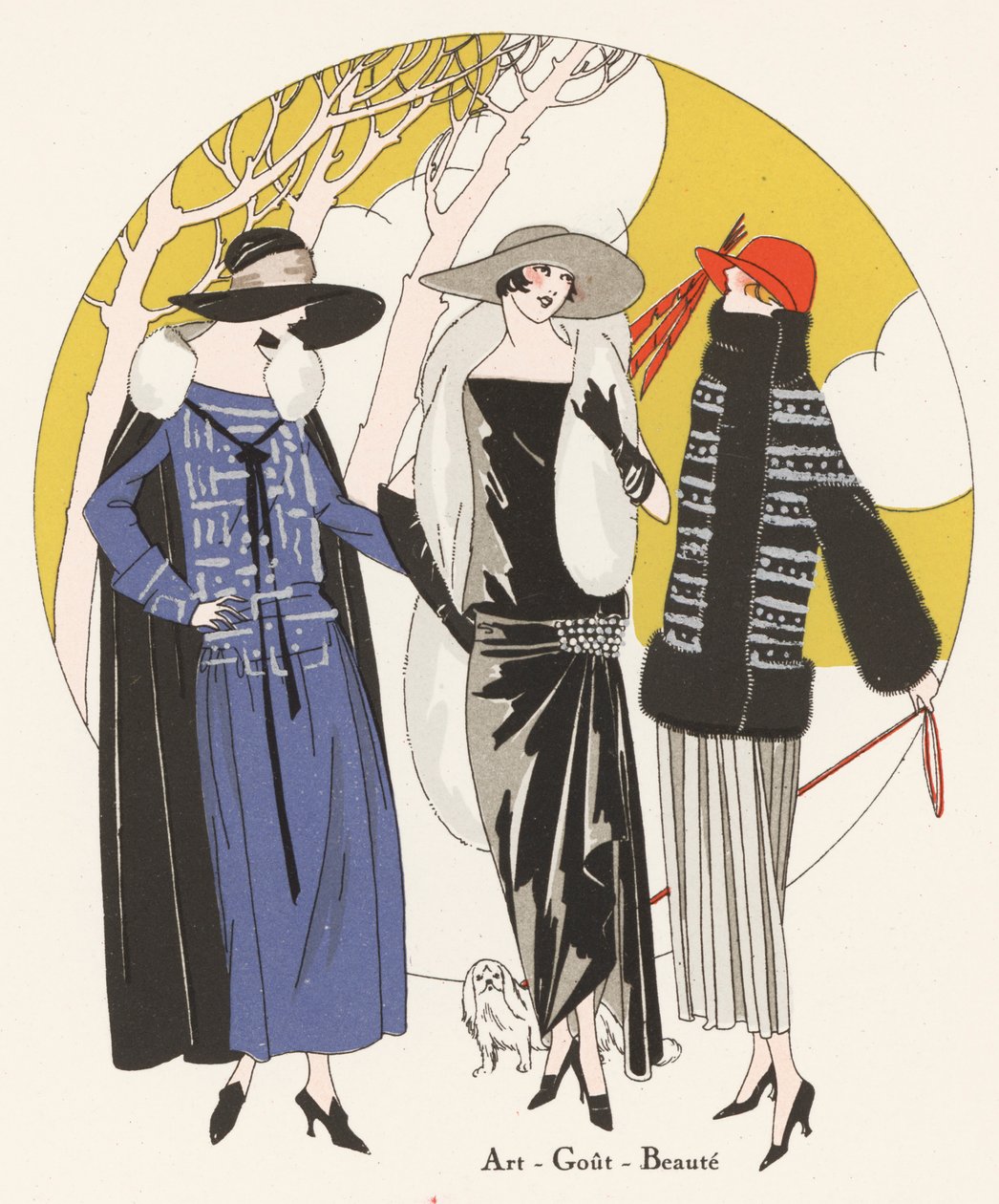 Moda donna da giorno dello stilista Lucien Lelong da French School