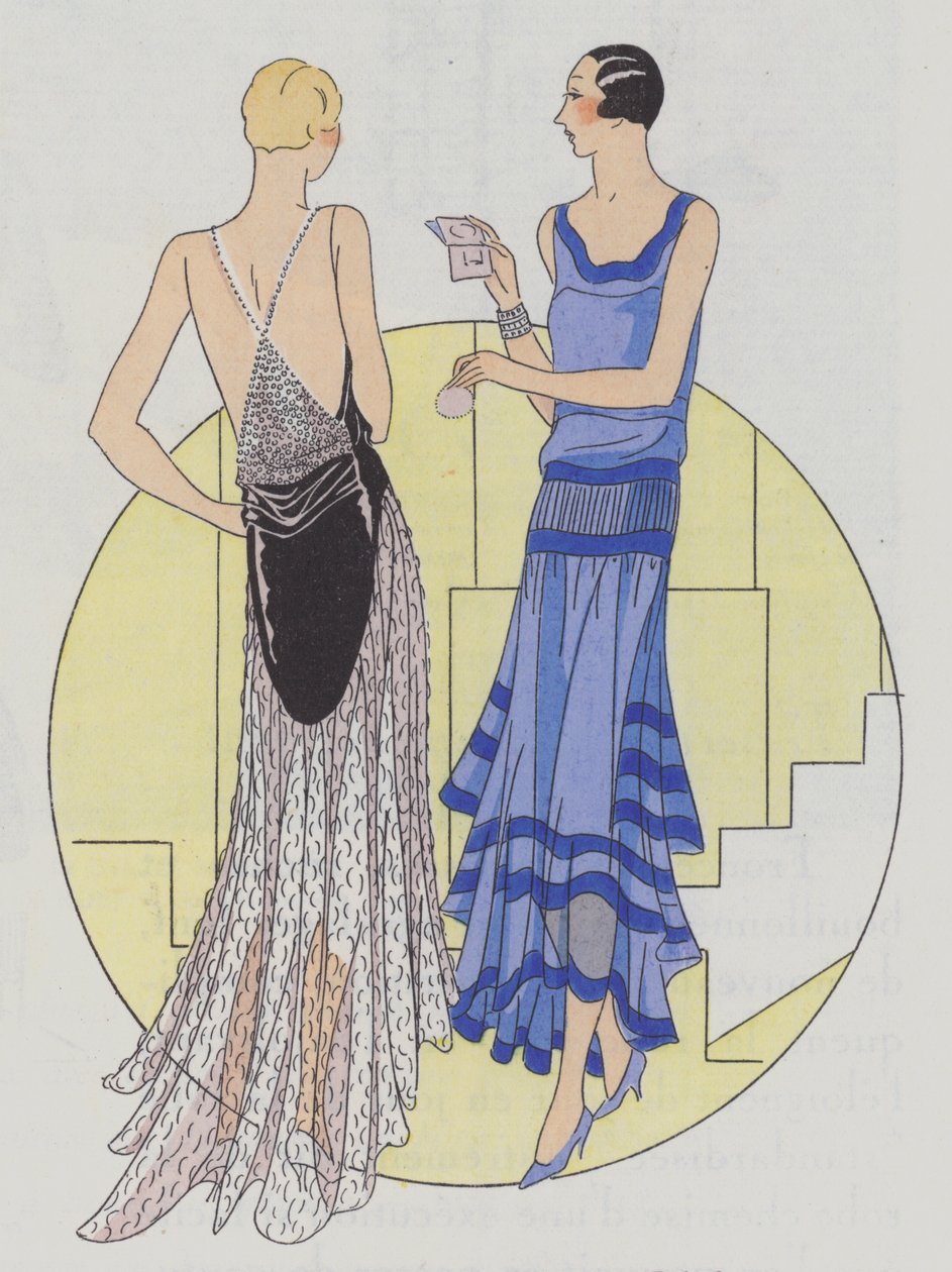 Moda femminile da sera degli anni 