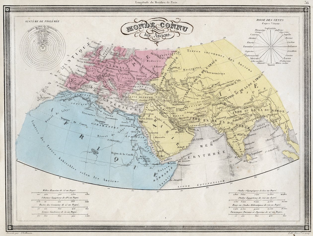 Mondo conosciuto dagli antichi - Tavola estratta da 