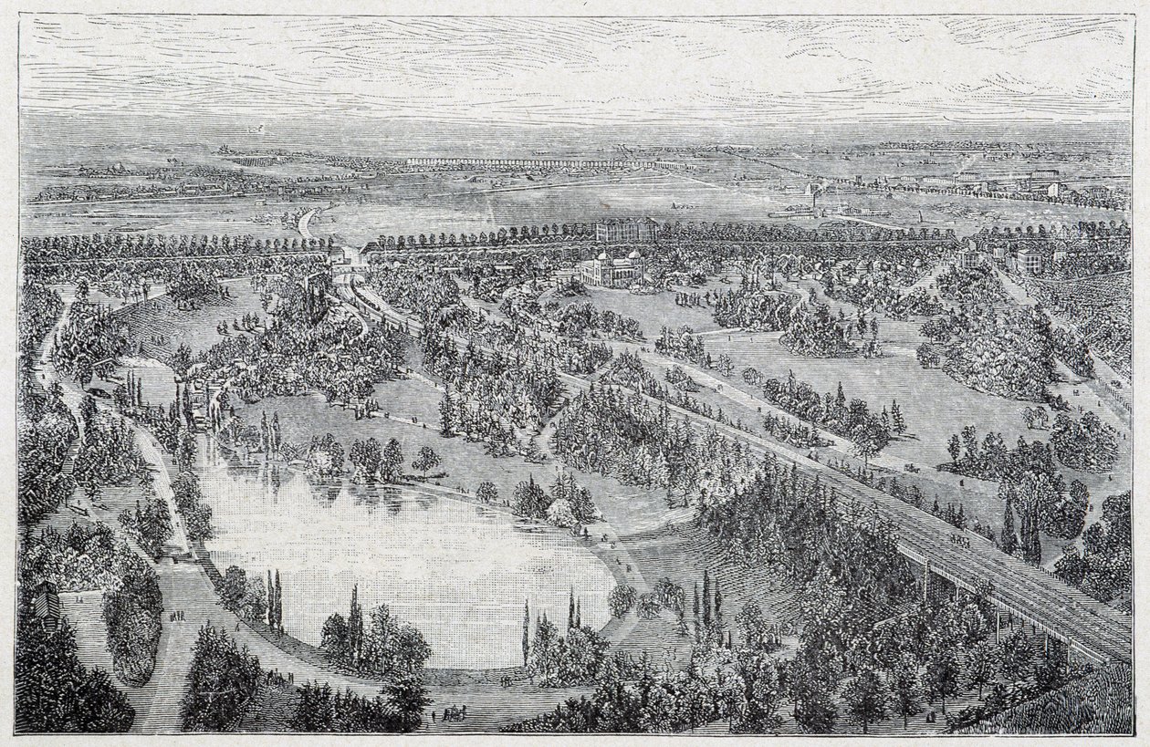 Vista aerea del Parc du Montsouris da French School