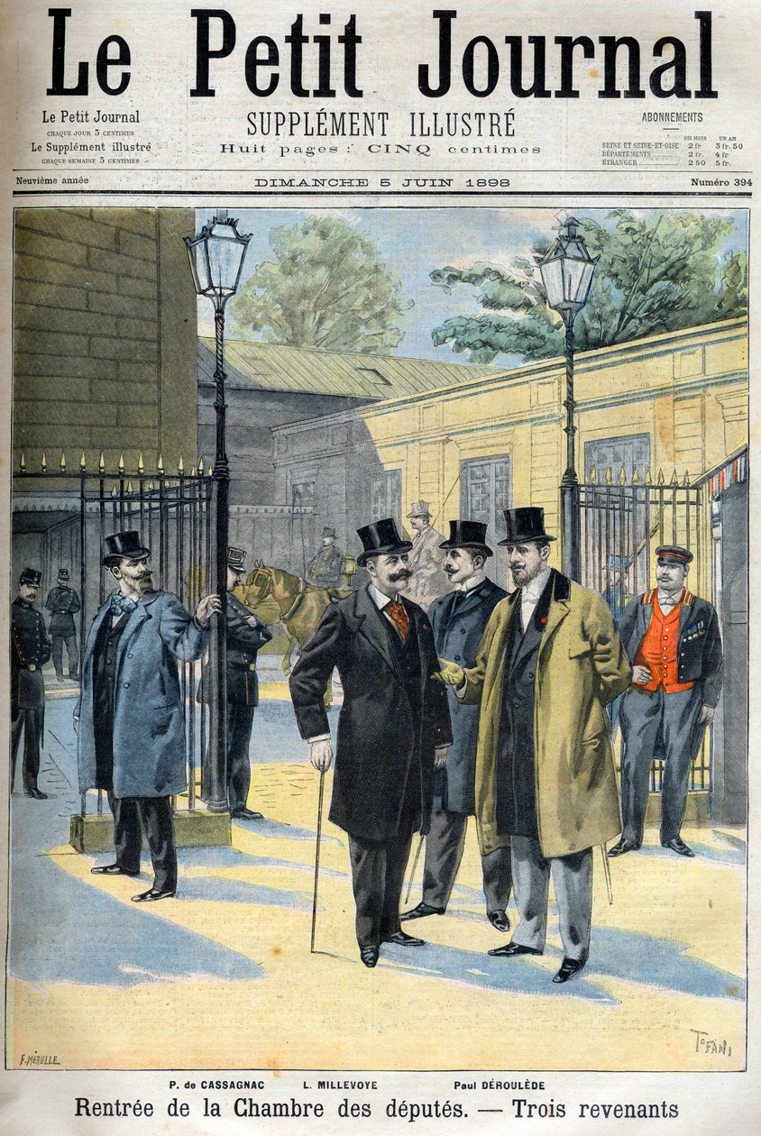 Riapertura della camera dei deputati, illustrazione in 