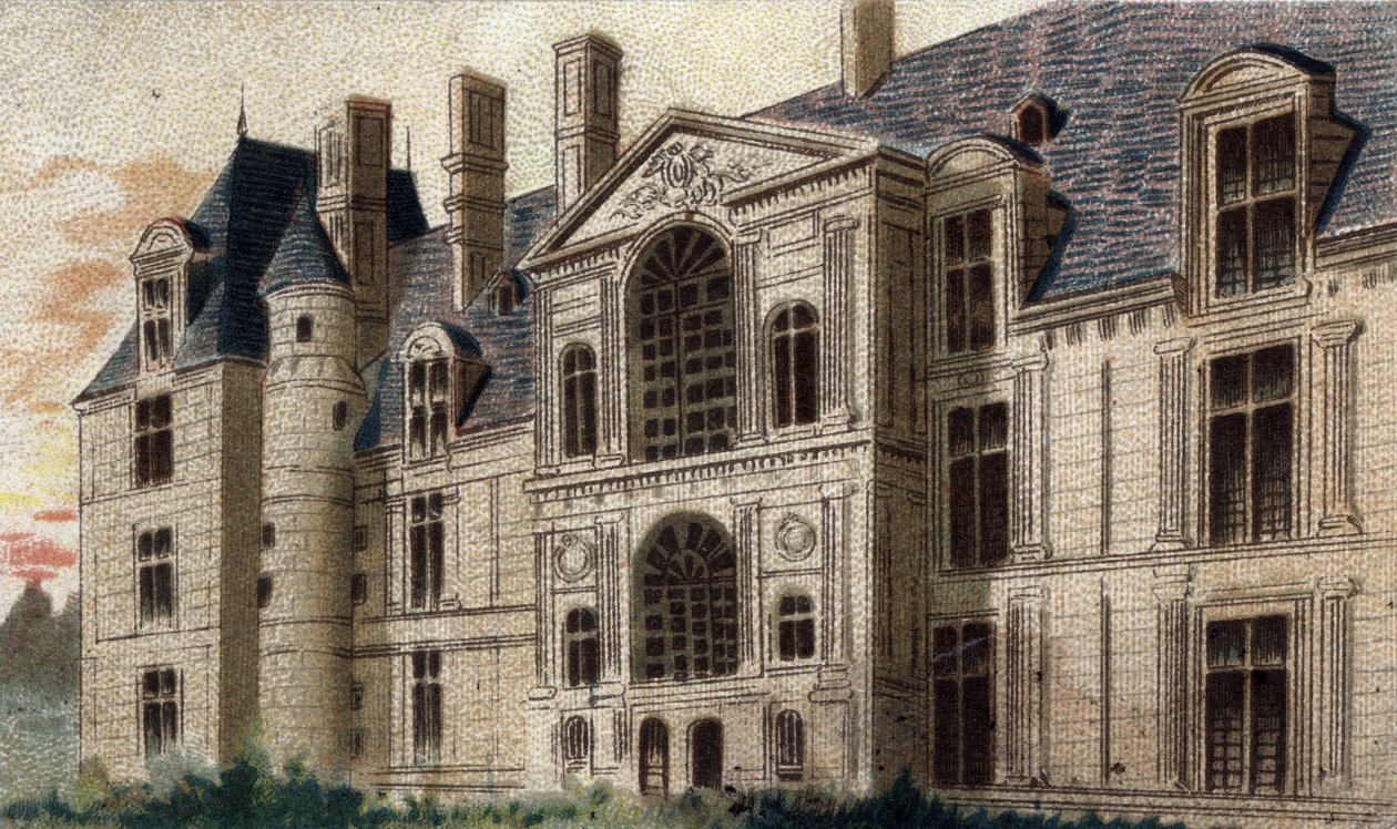 vista del castello di Egouen (Senna e Oise) da French School