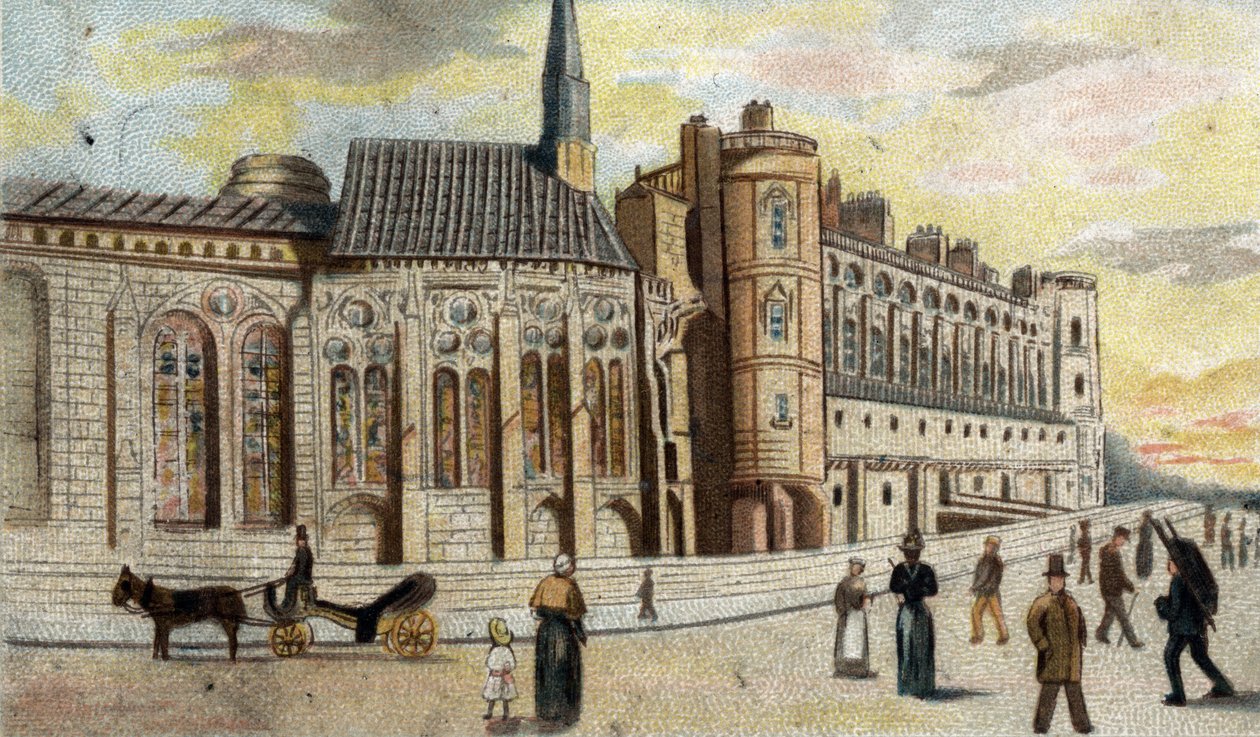 Veduta del castello di Saint-Germain (Senna e Oise) da French School