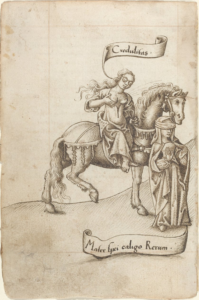 La Credulità si Prepara a Nutrire la Madre della Speranza da French early 16th Century