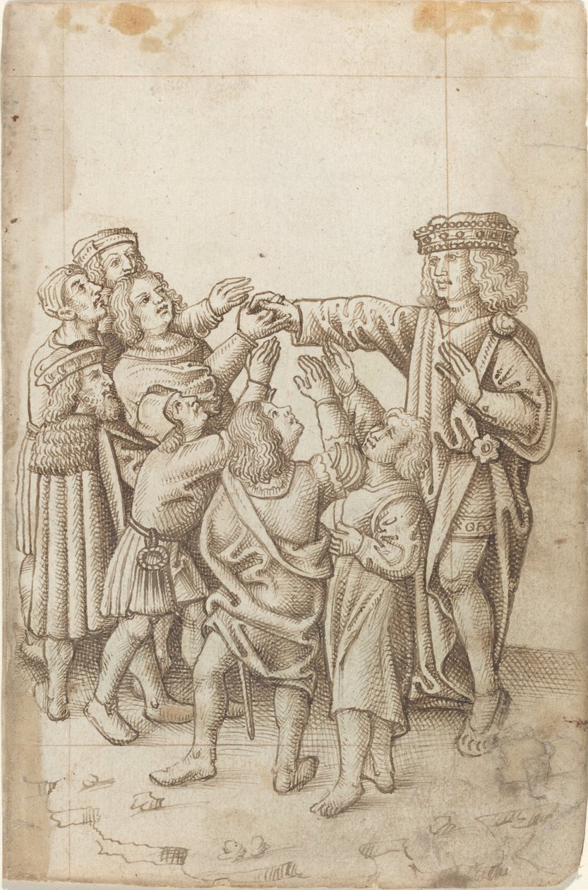 "Non Dare la Tua Mano Destra a Tutti e a Nessuno" [fol. 13 recto] da French early 16th Century