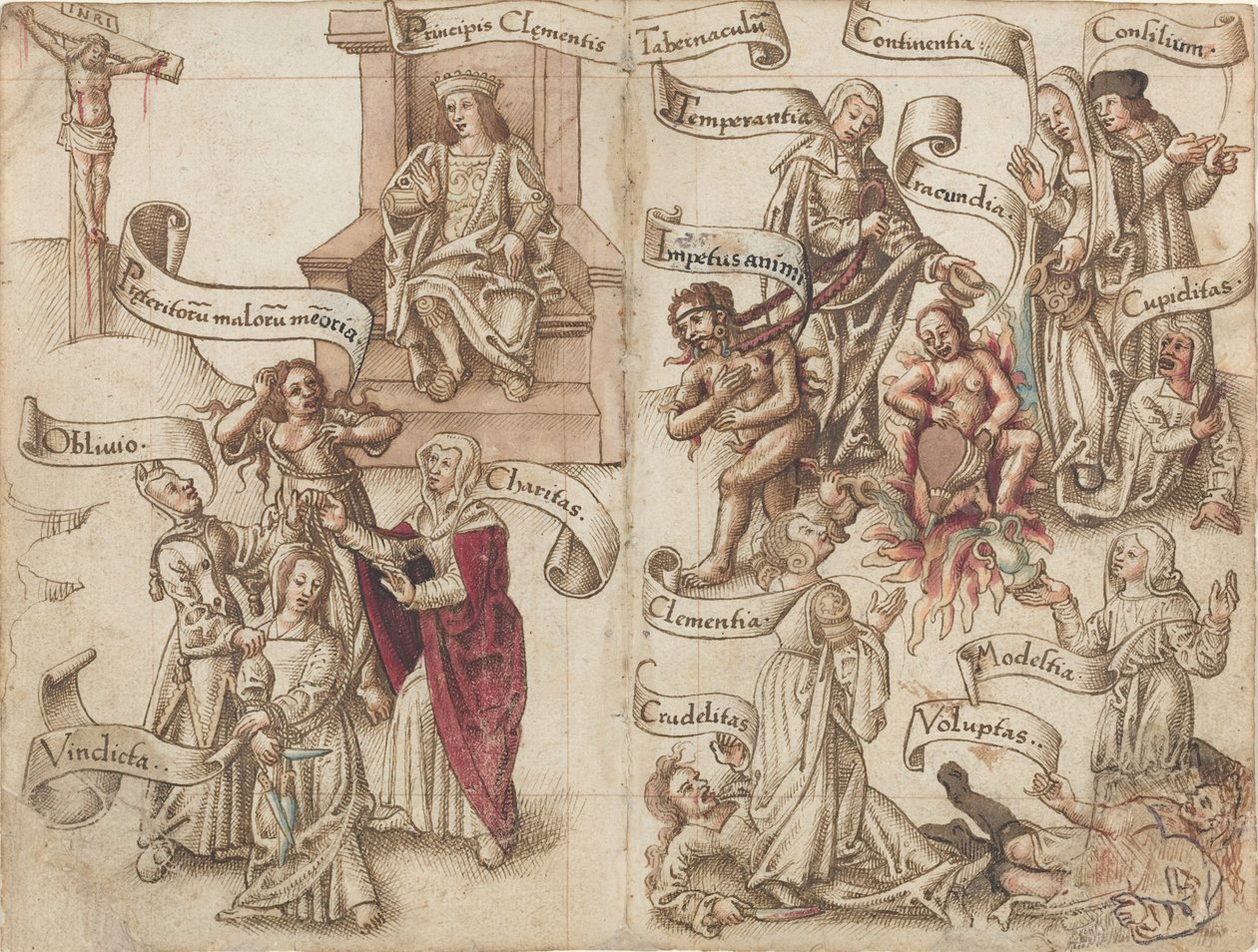 "Cancellare la traccia del vaso nelle ceneri" (fol. 32 verso / 33 recto) da French early 16th Century