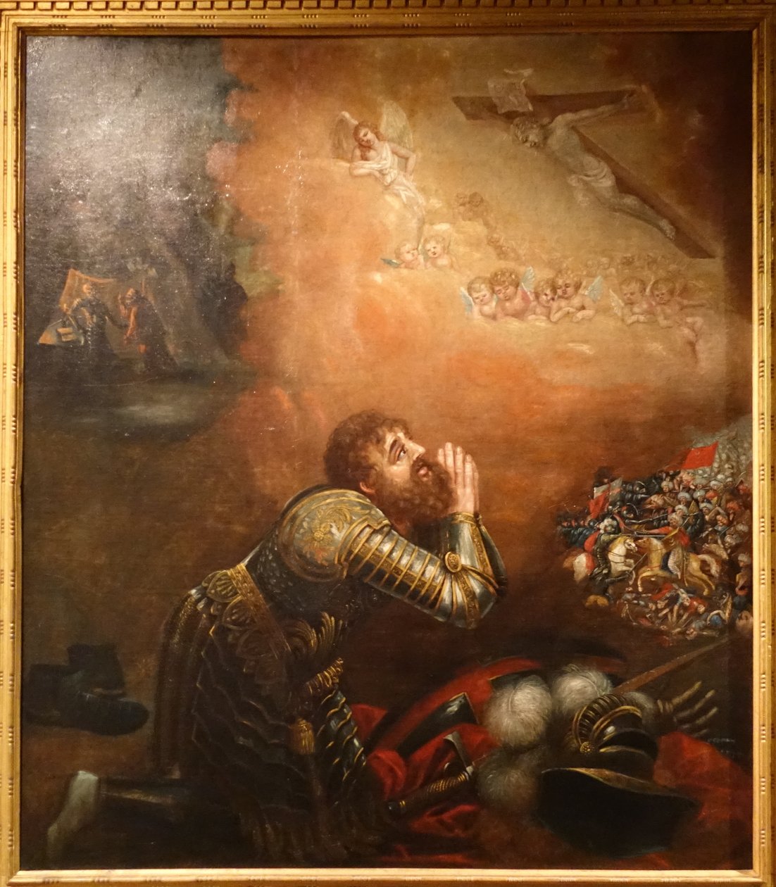 Visione di D. Afonso Henriques alla battaglia di Ourique da Friar Manuel dos Reis
