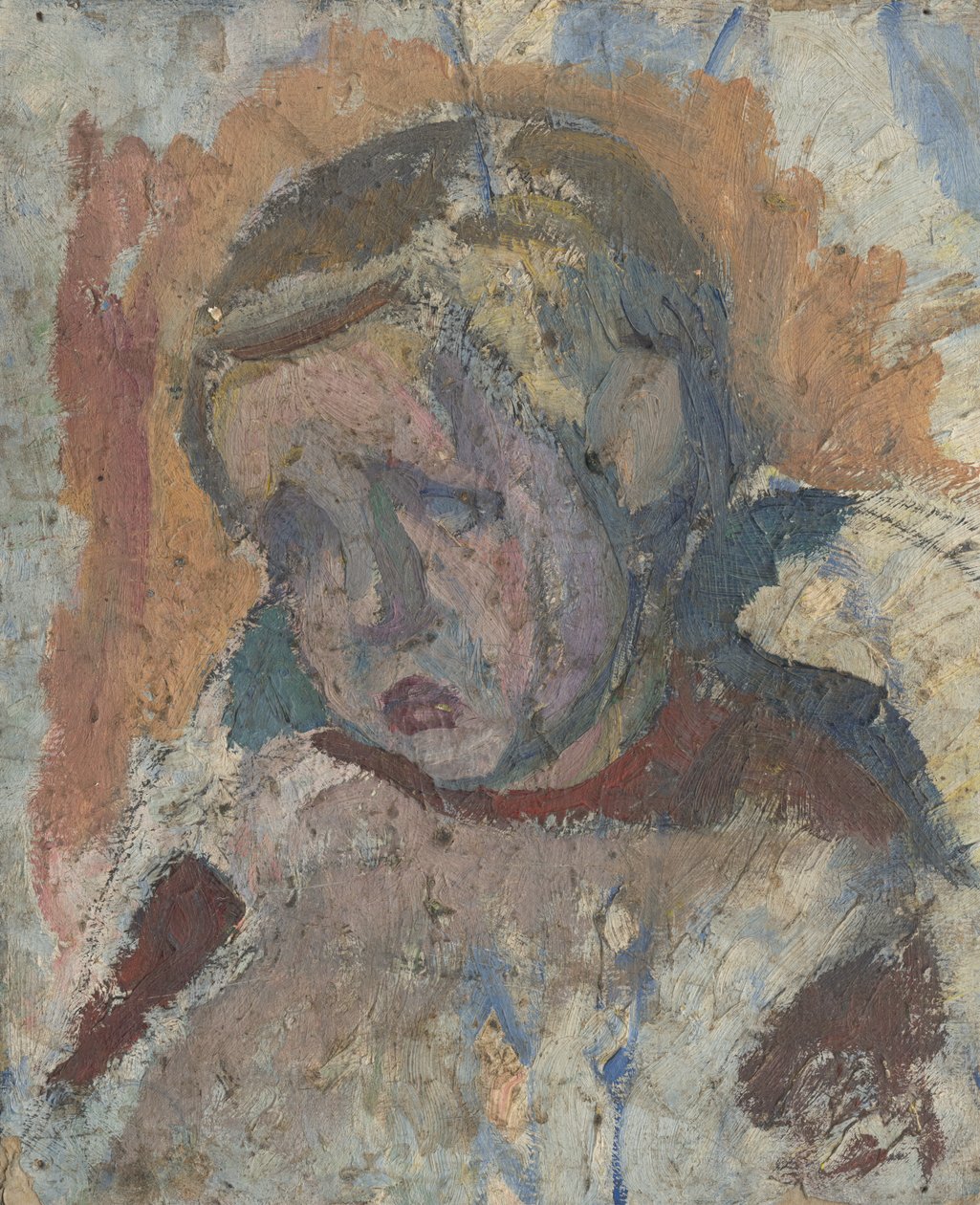 Studio della testa di un ragazzo da Frida Konstantin