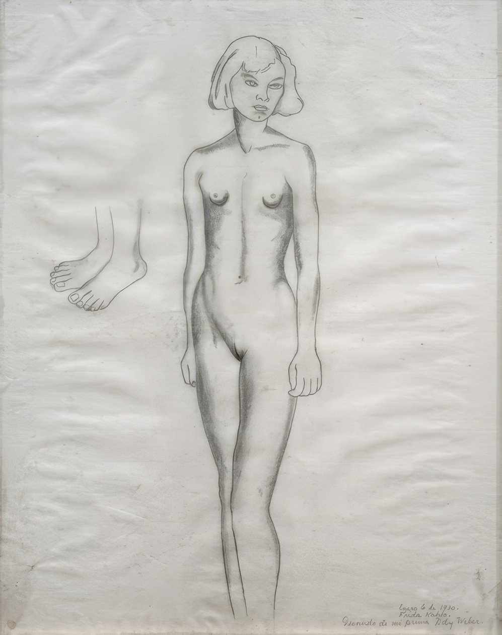 Ritratto nudo di mia cugina Ady Weber da Frida Kahlo