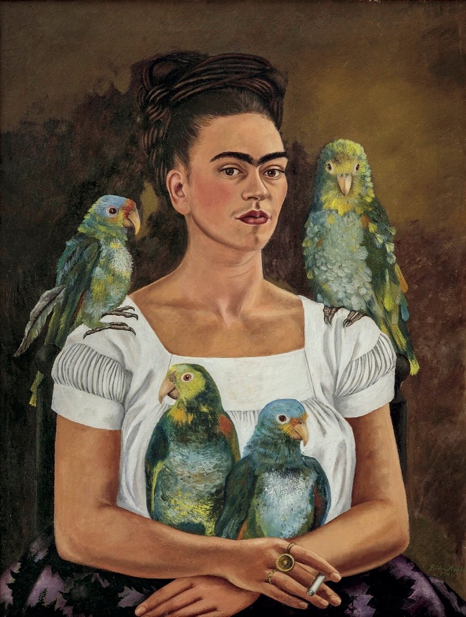 Io e i miei pappagalli da Frida Kahlo
