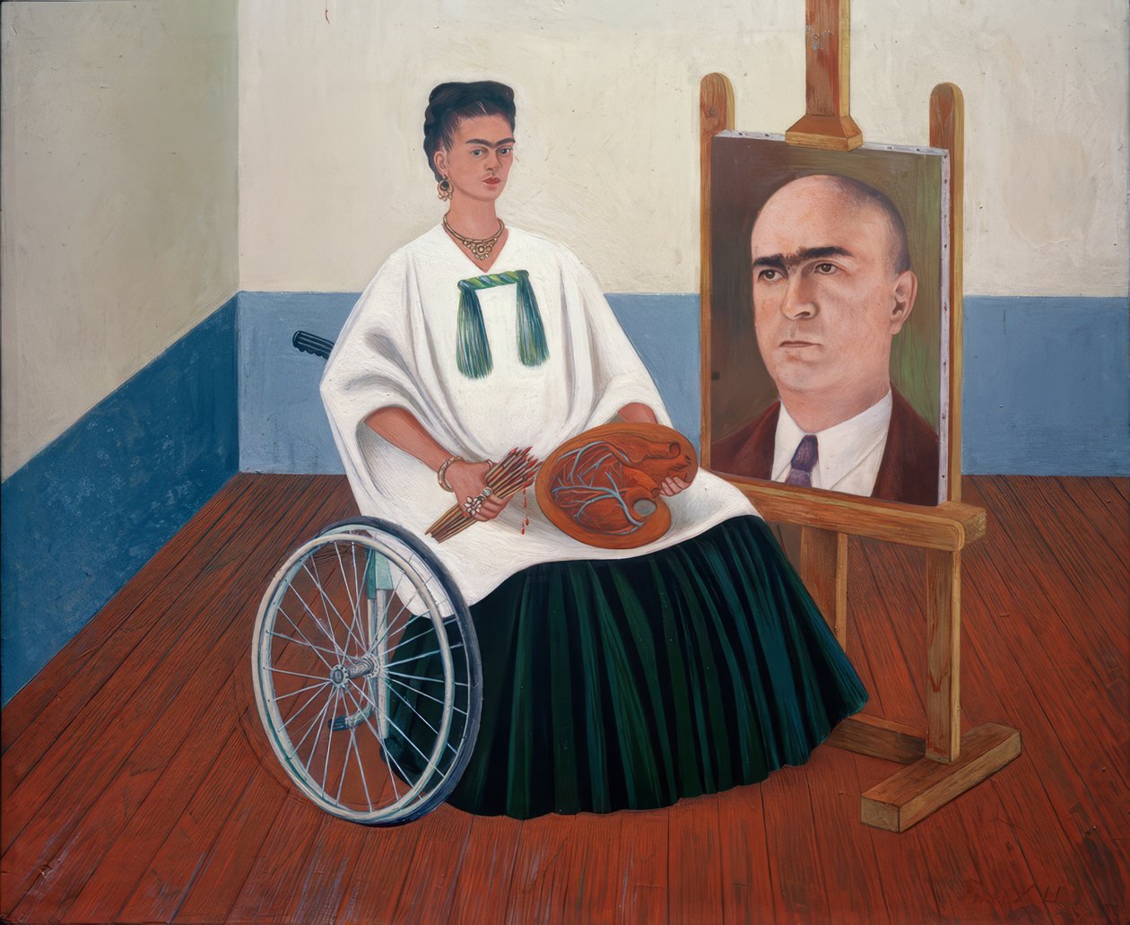 Autoritratto con ritratto del dottor Farill da Frida Kahlo
