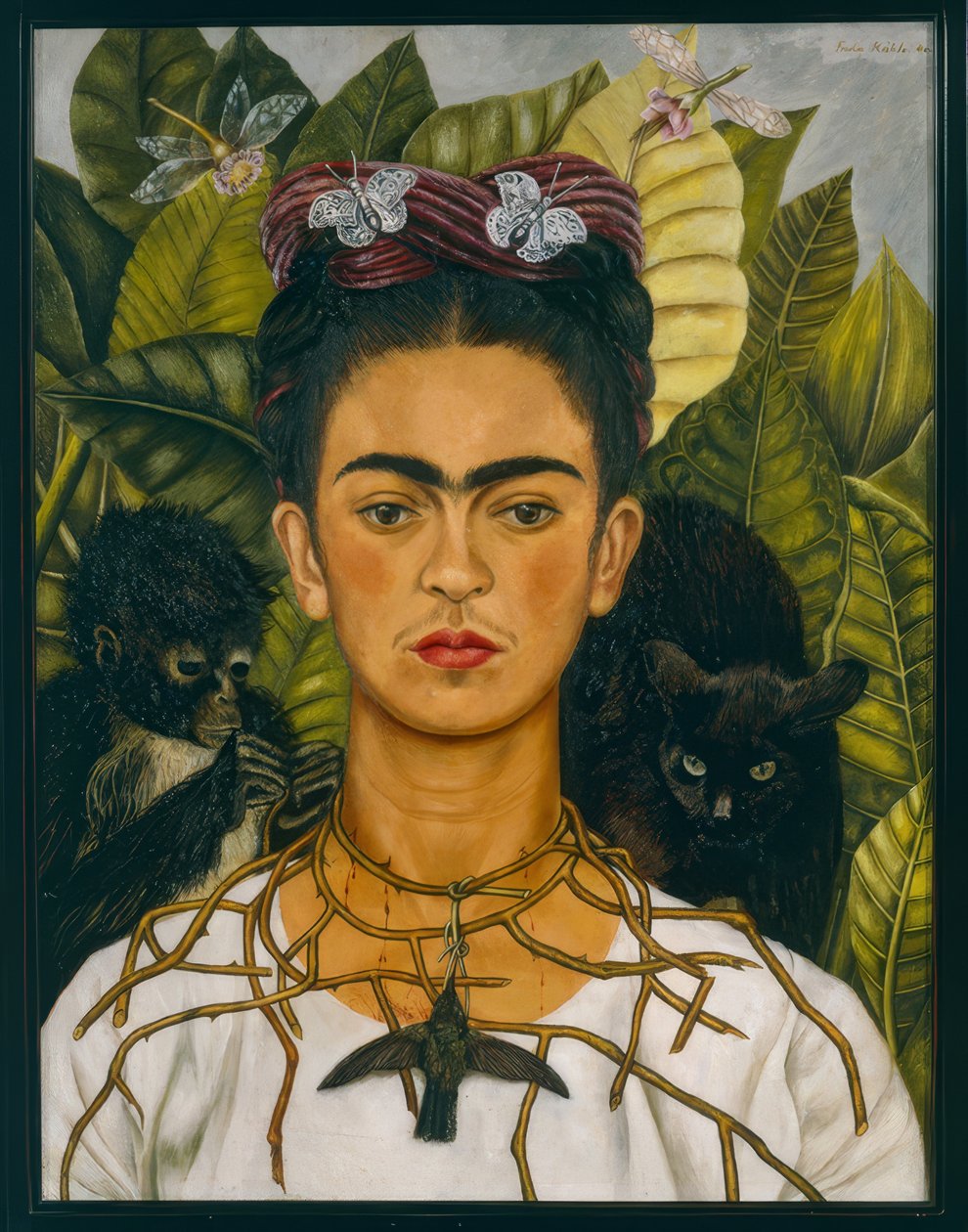Autoritratto con colletto di spine da Frida Kahlo