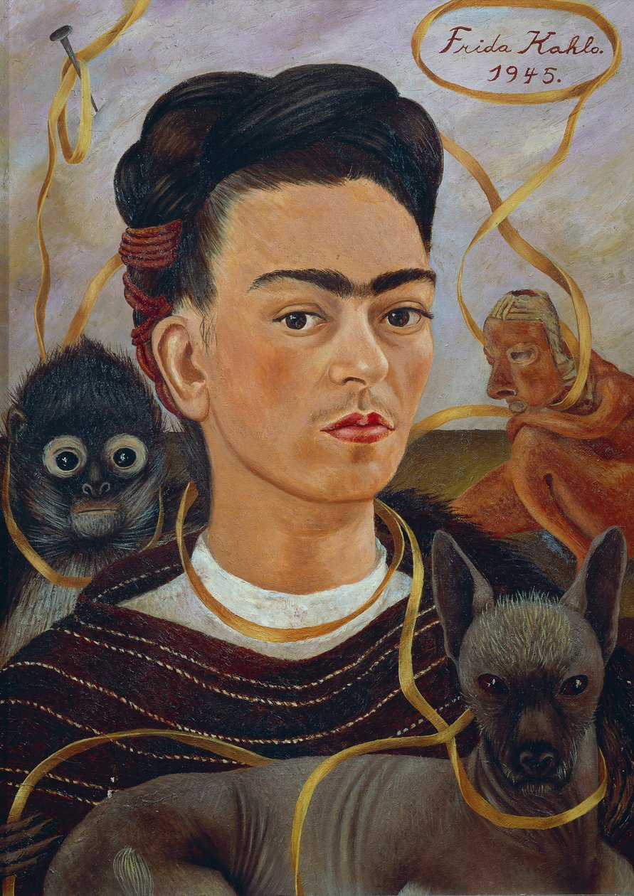 Autoritratto con Changuito da Frida Kahlo