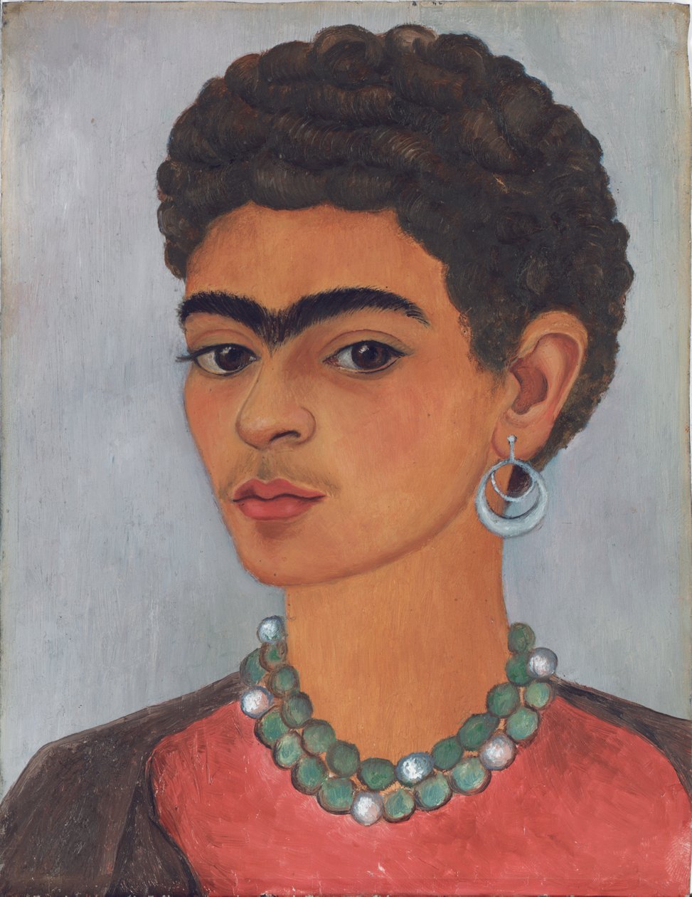 Autoritratto con capelli ricci da Frida Kahlo
