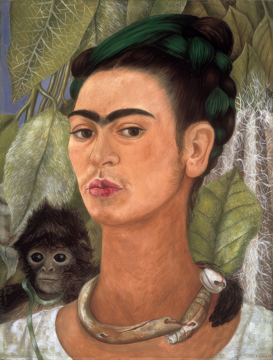 Autoritratto con scimmia da Frida Kahlo
