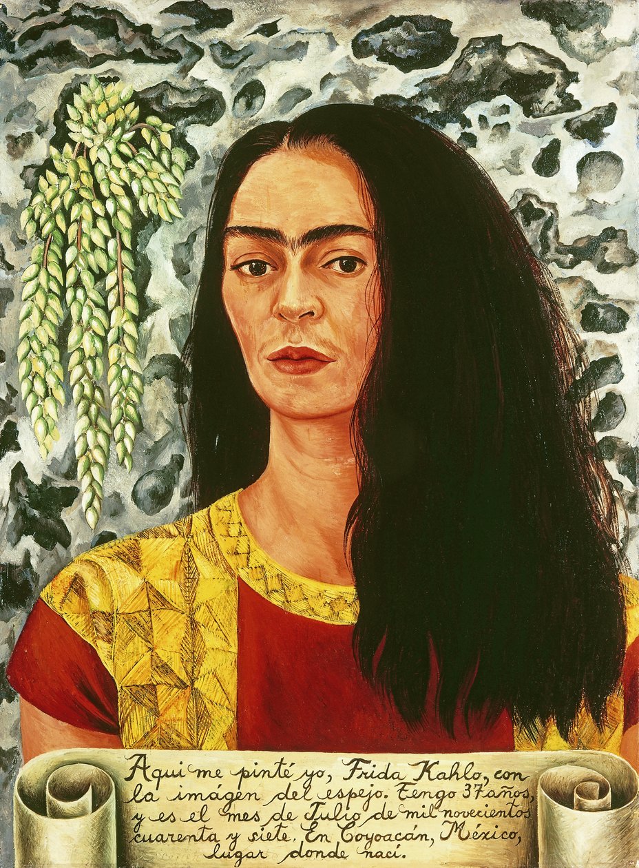 Autoritratto con capelli sciolti; Autoritratto con Pelo Suelto da Frida Kahlo