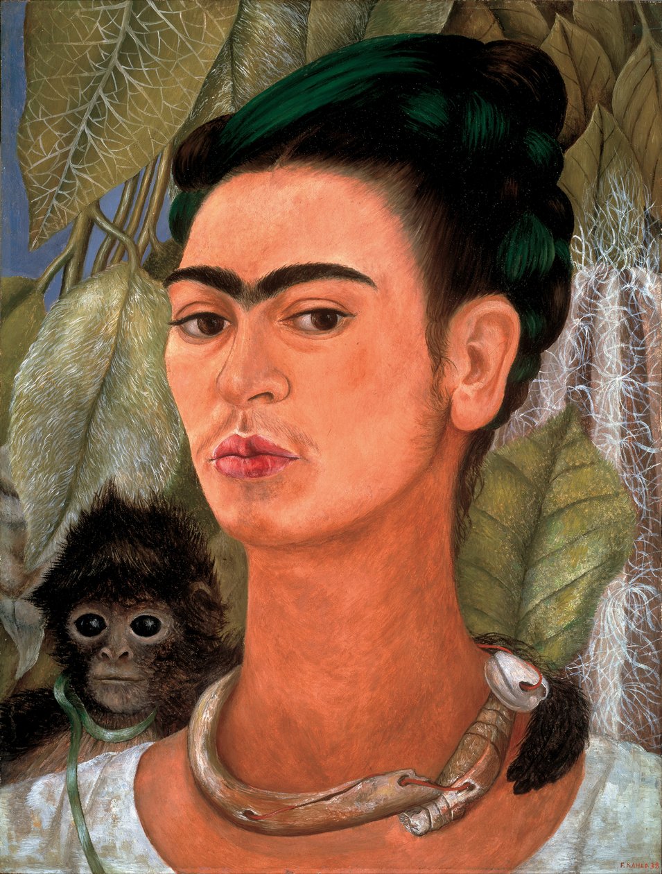 Autoritratto con scimmia da Frida Kahlo