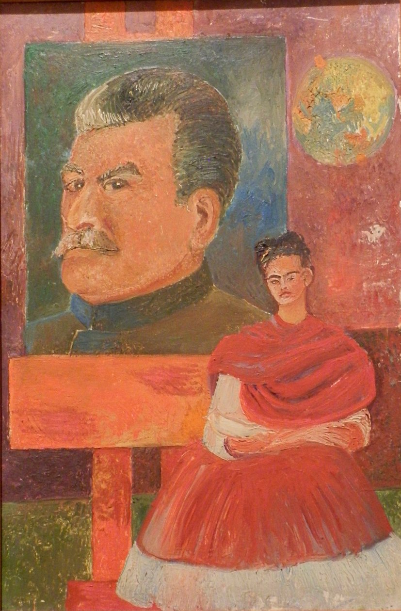 Autoritratto con Stalin da Frida Kahlo