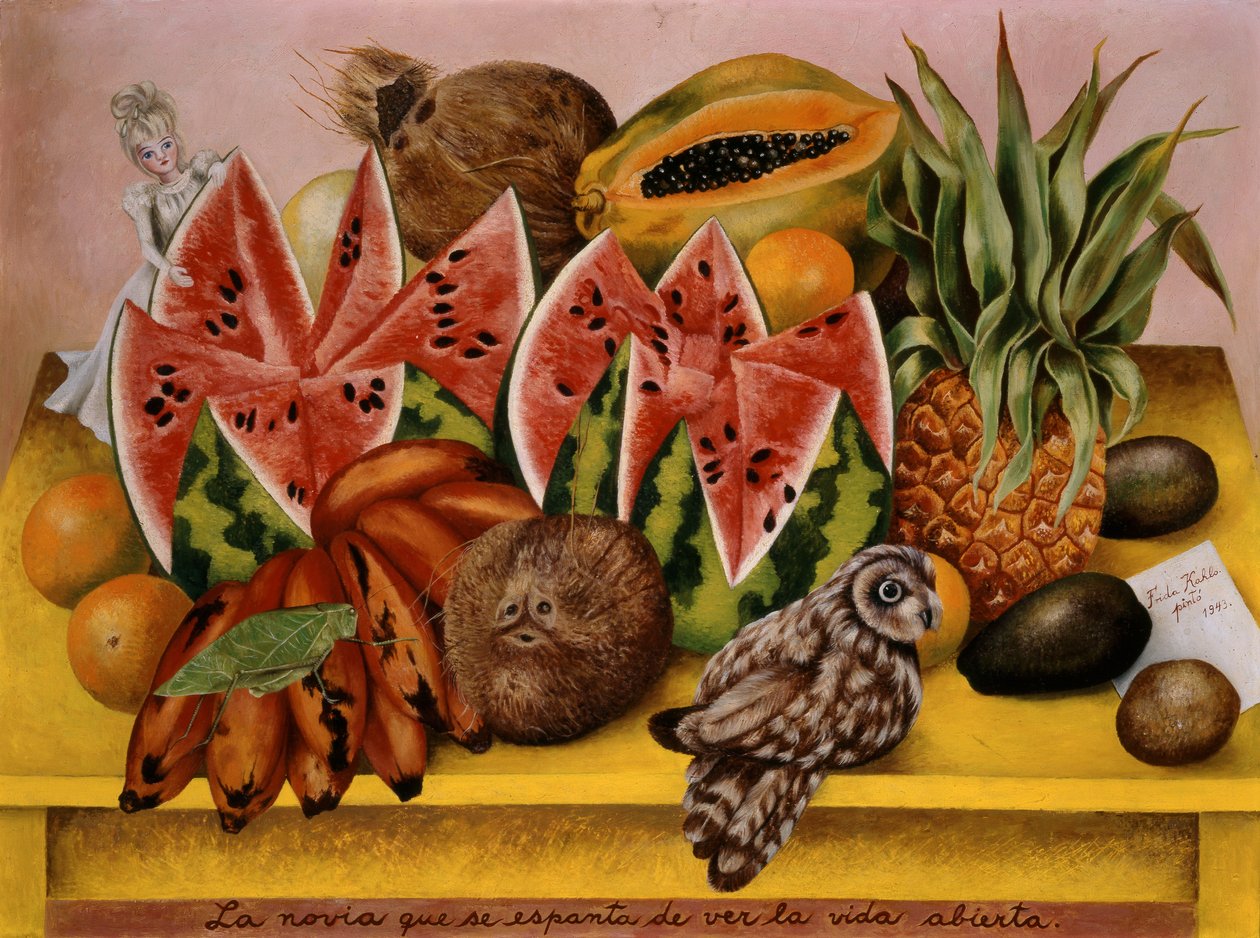 La sposa spaventata nel vedere la vita aperta da Frida Kahlo