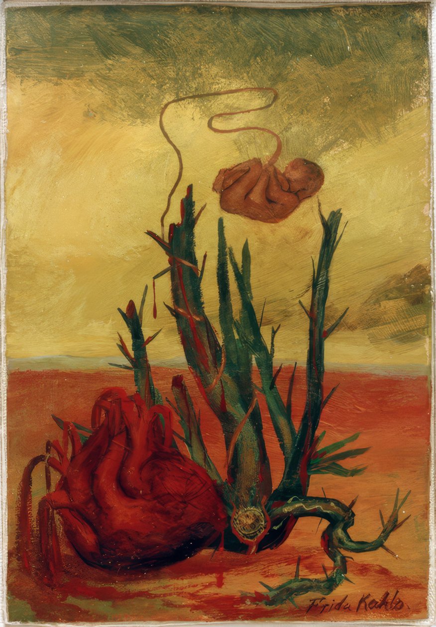 Senza titolo (cuore, cactus e feto) da Frida Kahlo