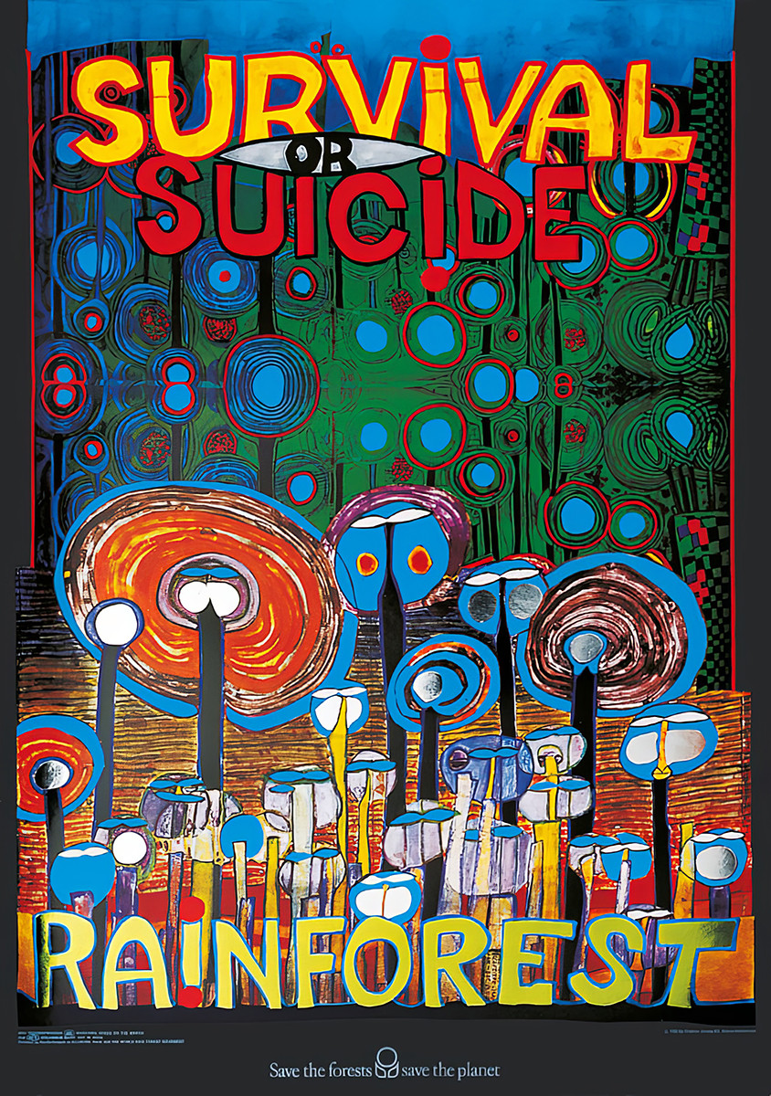 Sopravvivenza o suicidio - Foresta pluviale da Friedensreich Hundertwasser