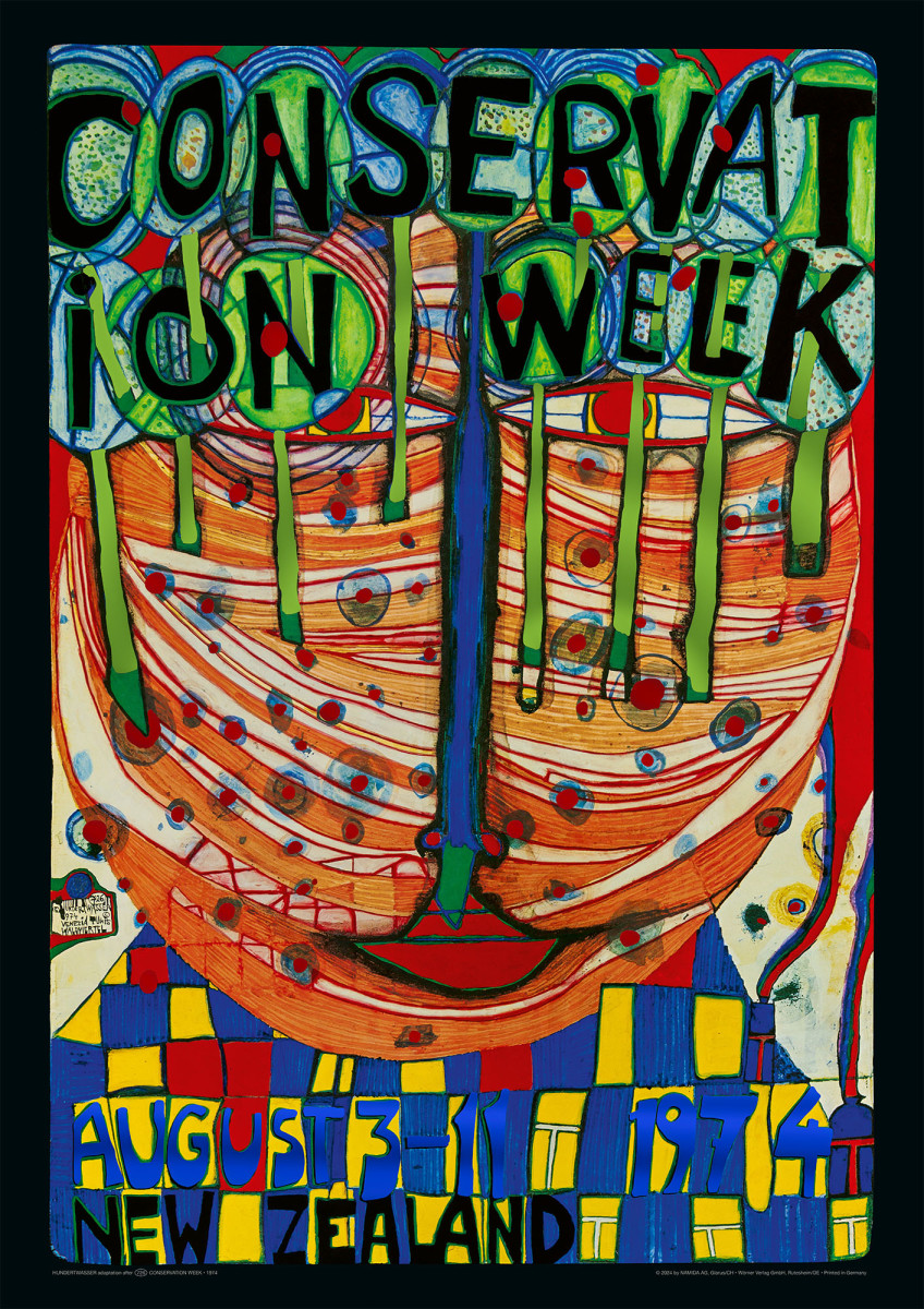 Settimana della conservazione (versione verde) da Friedensreich Hundertwasser