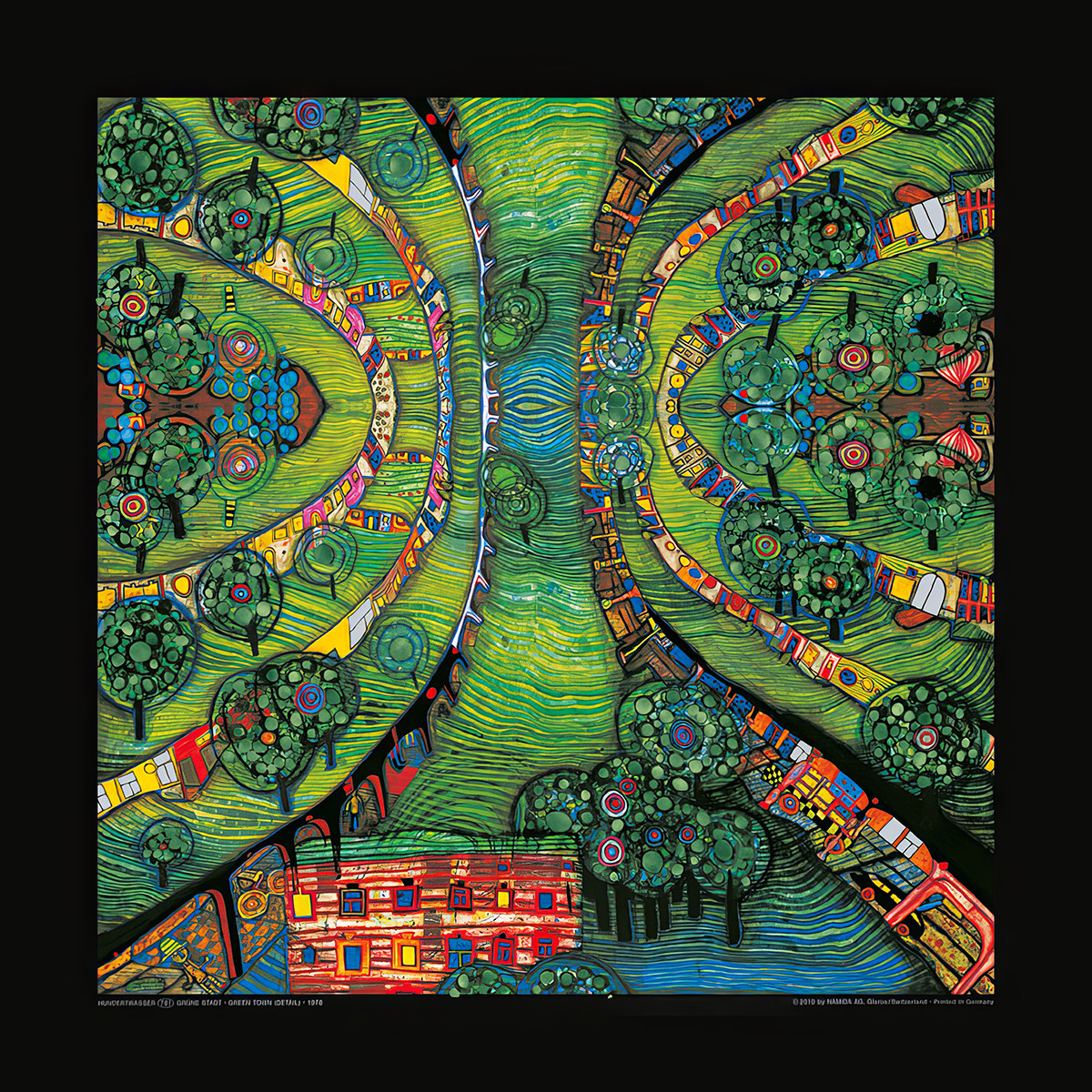 La città verde (adattamento) da Friedensreich Hundertwasser