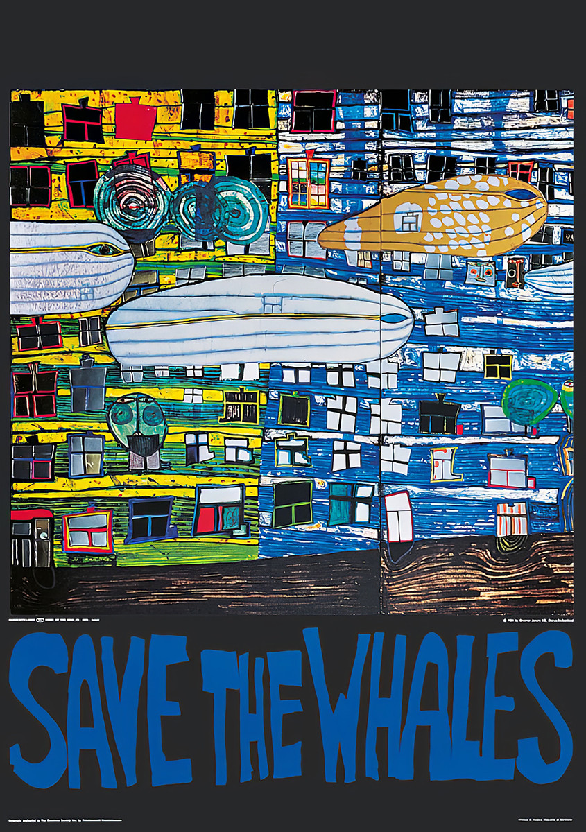 Salvate le balene da Friedensreich Hundertwasser