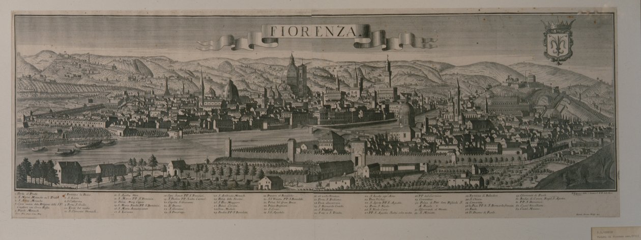Veduta di Firenze da Friedrich Bernhard Werner