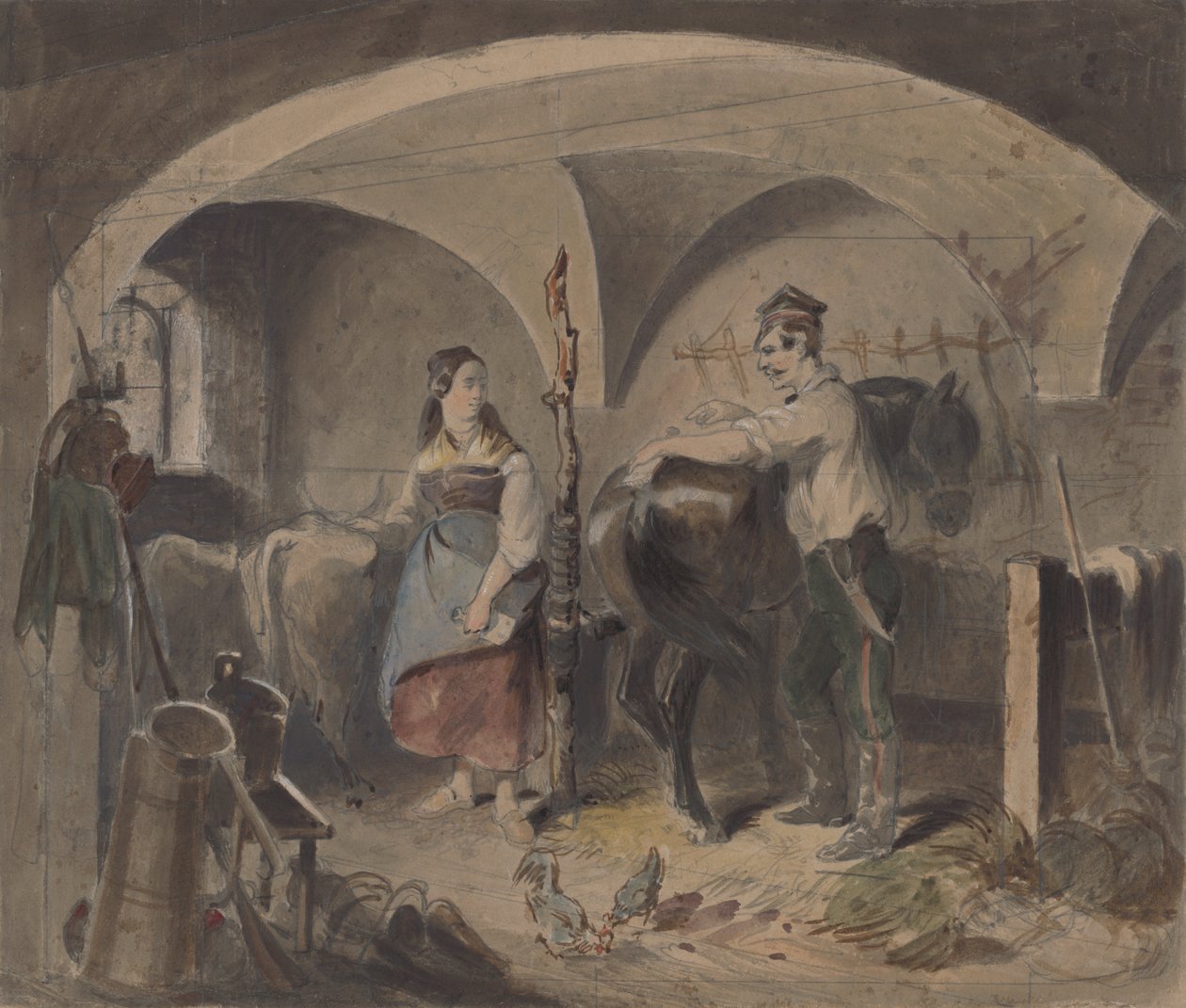 Nelle Scuderie II da Friedrich Carl von Scheidlin
