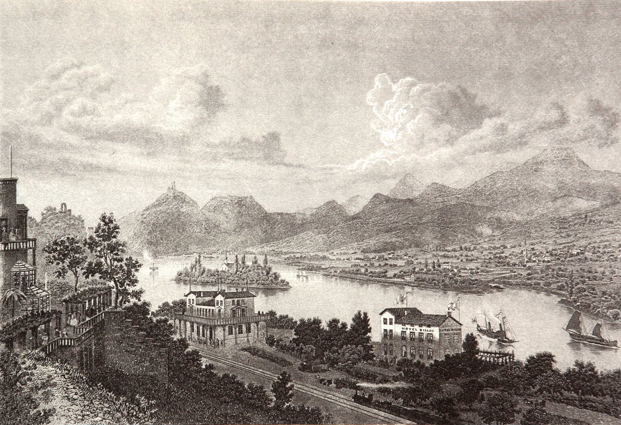 Drachenfels Nonnenwerth Rolandseck da Pierre Joseph Redouté