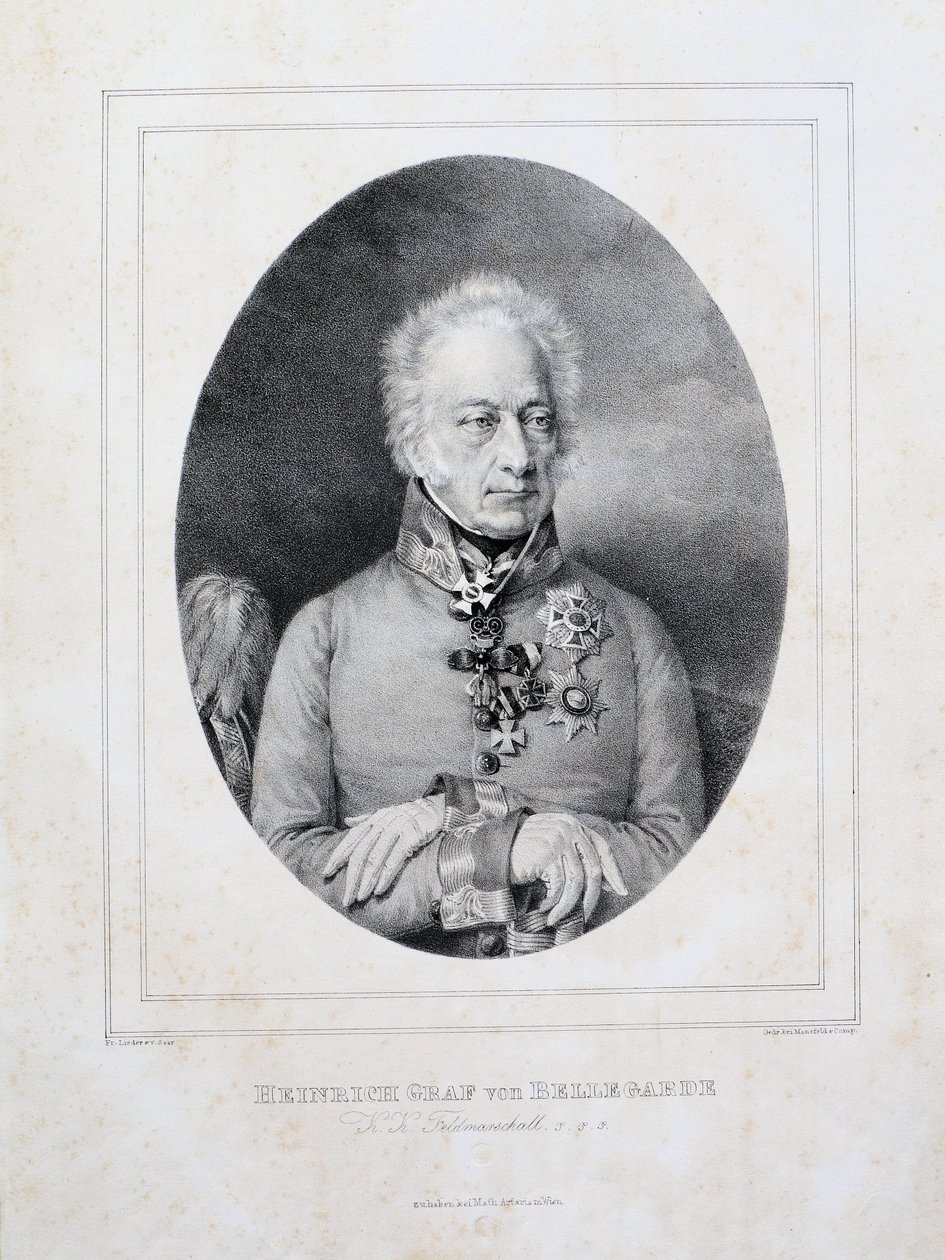 Heinrich Graf von Bellegarde (1757-1845) da Friedrich Lieder