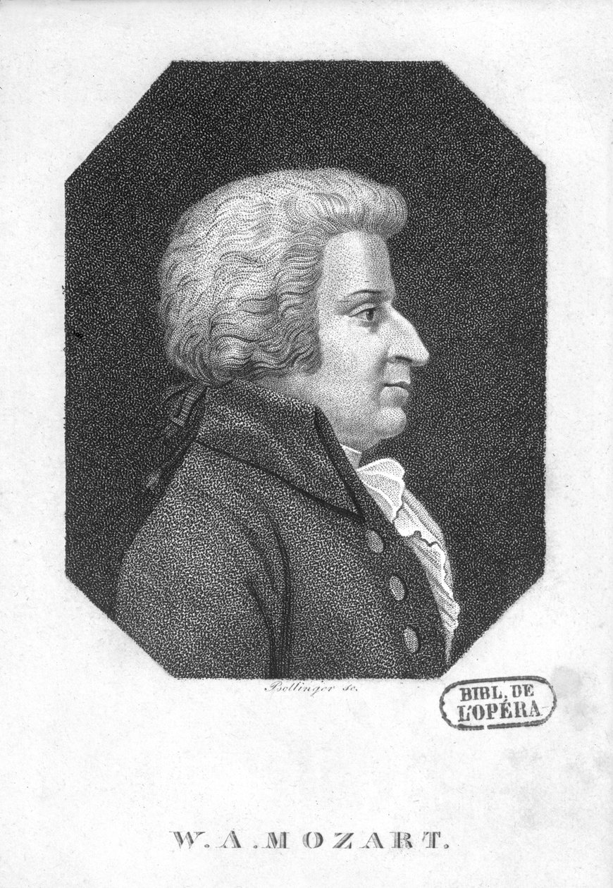Wolfgang Amadeus Mozart (1756-91) da Friedrich Wilhelm Bollinger