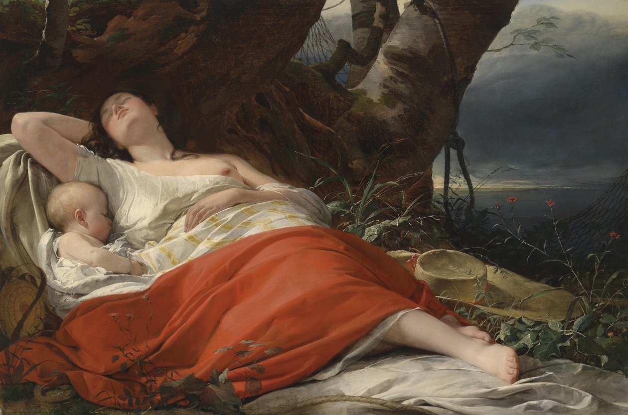 Pescatrice dormiente da Friedrich von Amerling