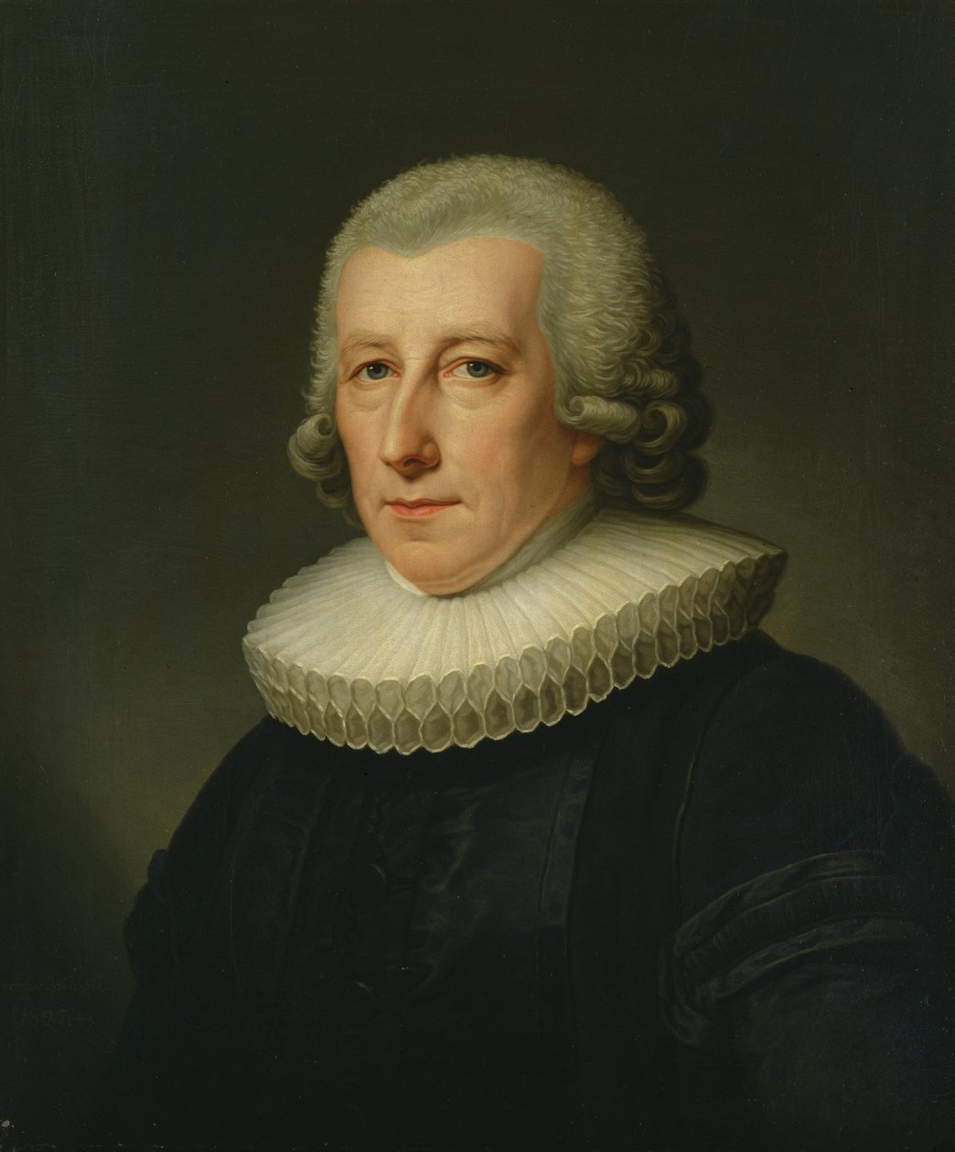 Ritratto del pastore Johann Bernhard Klefeker da Friedrich Carl Groger