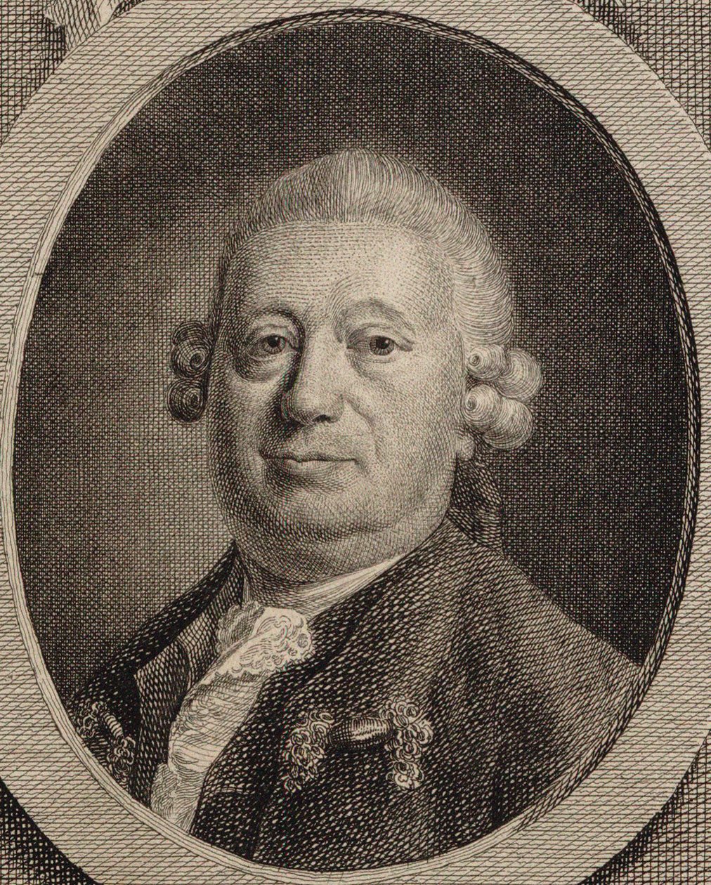 Ritratto del compositore Johann Heinrich Rolle 1716-1785 da Friedrich Christian Gottlieb Geyser